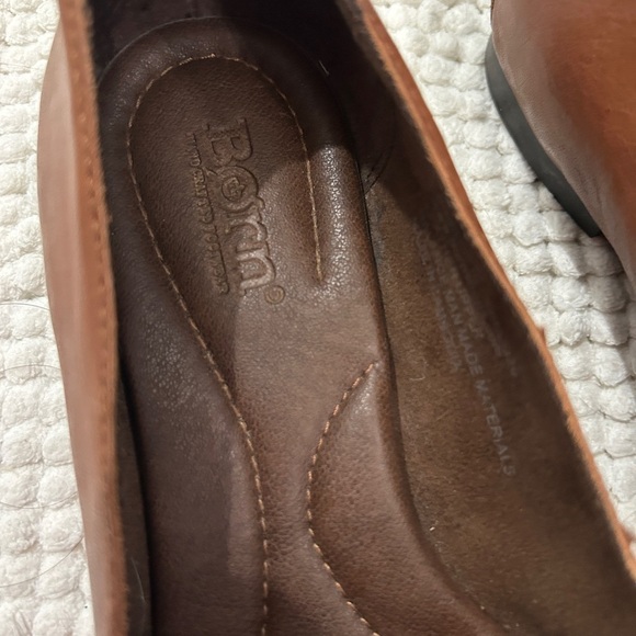 EUC Born Carrine Bow Detail Leather Slip On Loafers size 8 - Picture 3 of 15